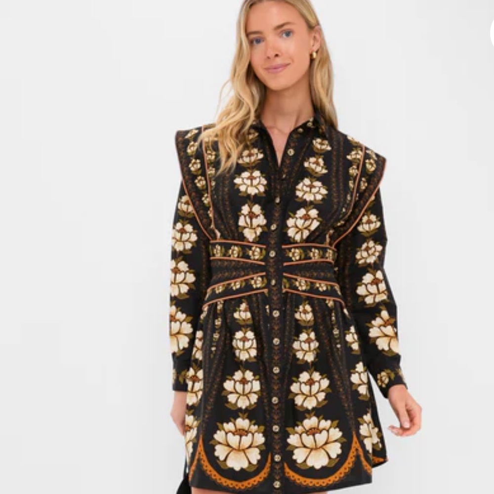 FARM RIO Floral-Print Mini Dress